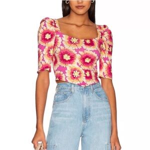 NWT Free People give me more floral top (XS)